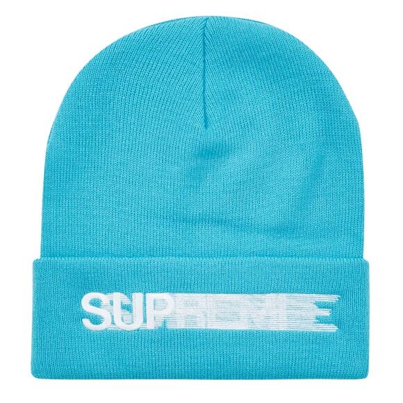 Supreme Motion Logo Beanie Bright Blue - Picture 1 of 4